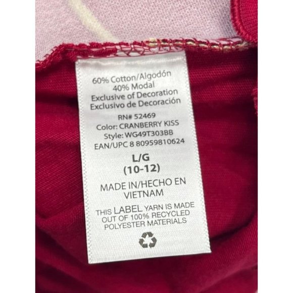 WONDER NATION GIRLS SHIRT SIZE L (10-12) COLOR RED LONG SLEEVE - Picture 9 of 12